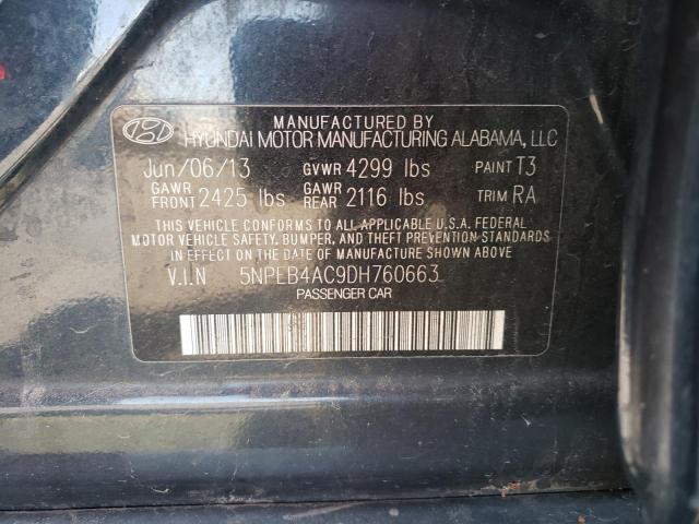 Photo 10 from auction – 2013 HYUNDAI SONATA GLS with VIN 5NPEB4AC9DH760663