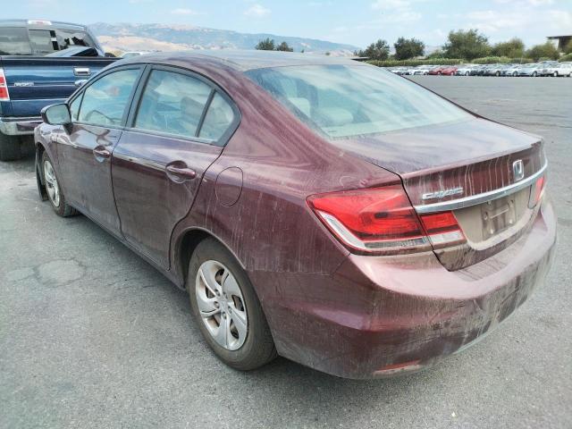 Photo 3 from auction – 2014 HONDA CIVIC LX with VIN 19XFB2F58EE228572