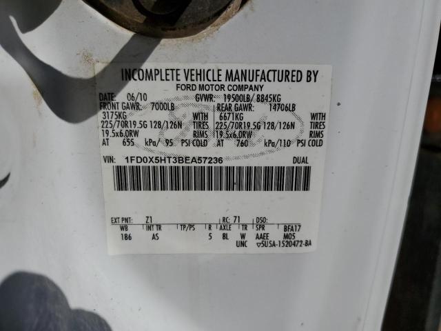 Photo 10 from auction – 2011 FORD F550 SUPER with VIN 1FD0X5HT3BEA57236