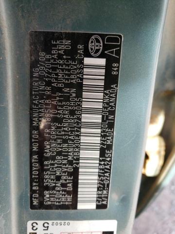 Photo 10 from auction – 2007 TOYOTA COROLLA CE with VIN 2T1BR30EX7C736035