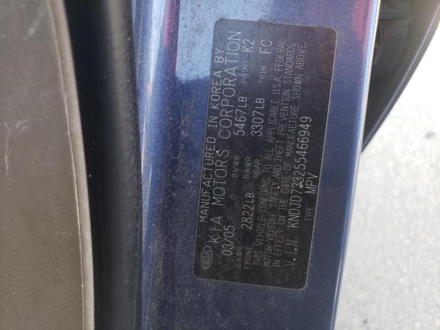 Photo 10 from auction – 2005 KIA SORENTO with VIN KNDJD733255466949