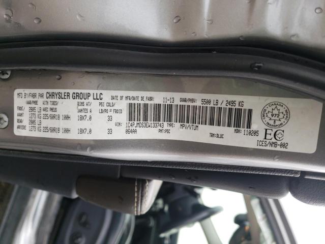 Photo 10 from auction – 2014 JEEP CHEROKEE L with VIN 1C4PJMDS3EW133743