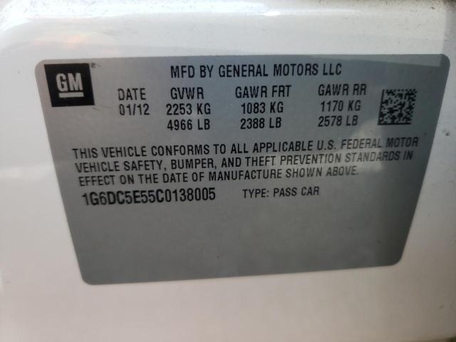 Photo 10 from auction – 2012 CADILLAC CTS with VIN 1G6DC5E55C0138005