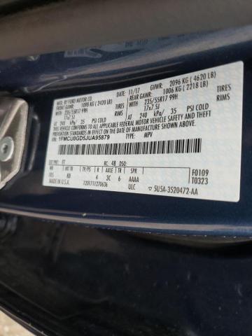 Photo 10 from auction – 2018 FORD ESCAPE SE with VIN 1FMCU0GD5JUA95879