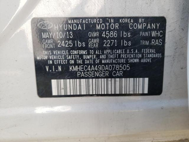 Photo 10 from auction – 2013 HYUNDAI SONATA HYB with VIN KMHEC4A49DA078505