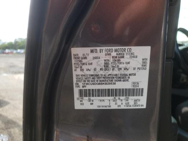Photo 10 from auction – 2011 FORD ESCAPE XLT with VIN 1FMCU9DG8BKB29538
