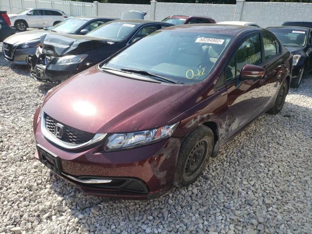 Photo 2 from auction – 2015 HONDA CIVIC LX with VIN 19XFB2F55FE272272