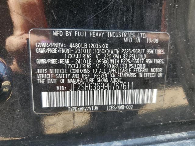 Photo 10 from auction – 2009 SUBARU FORESTER 2 with VIN JF2SH63699H767611