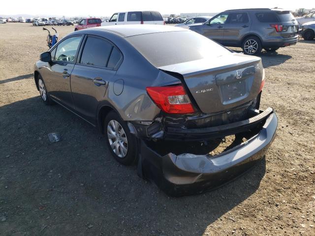 Photo 3 from auction – 2012 HONDA CIVIC LX with VIN 19XFB2F57CE354578