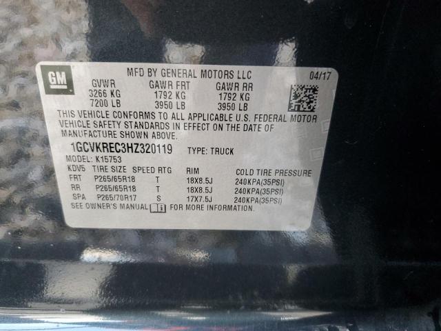 Photo 10 from auction – 2017 CHEVROLET SILVERADO with VIN 1GCVKREC3HZ320119