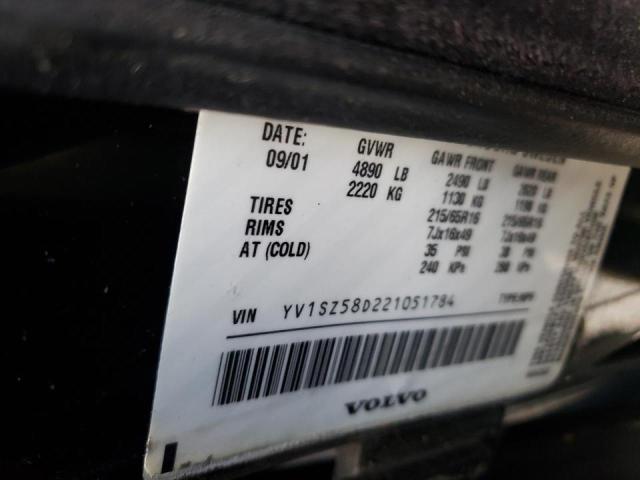Photo 10 from auction – 2002 VOLVO V70 XC with VIN YV1SZ58D221051784