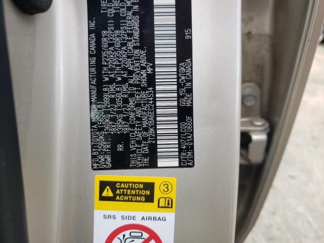 Photo 10 from auction – 2014 LEXUS RX 350 BAS with VIN 2T2BK1BA6EC244534