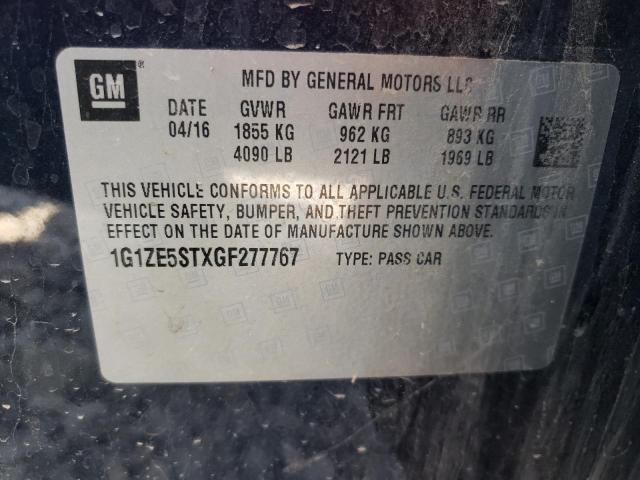 Photo 10 from auction – 2016 CHEVROLET MALIBU LT with VIN 1G1ZE5STXGF277767
