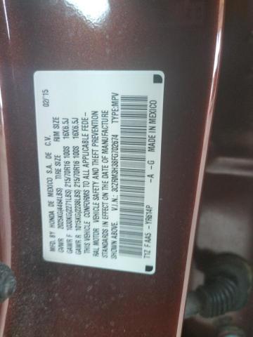 Photo 10 from auction – 2015 HONDA CR-V LX with VIN 3CZRM3H38FG702674