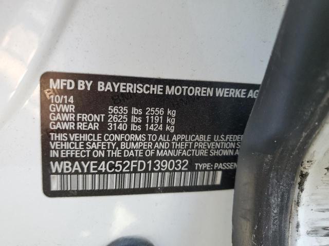 Photo 10 from auction – 2015 BMW 740 LI with VIN WBAYE4C52FD139032
