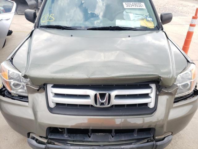 Photo 7 from auction – 2007 HONDA PILOT LX with VIN 5FNYF28147B022265