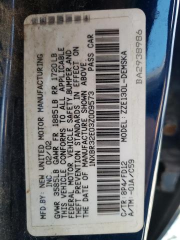 Photo 10 from auction – 2003 TOYOTA COROLLA CE with VIN 1NXBR32E03Z009573