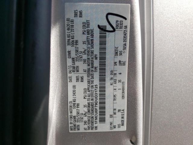 Photo 10 from auction – 2013 FORD ESCAPE S with VIN 1FMCU0F79DUD31725