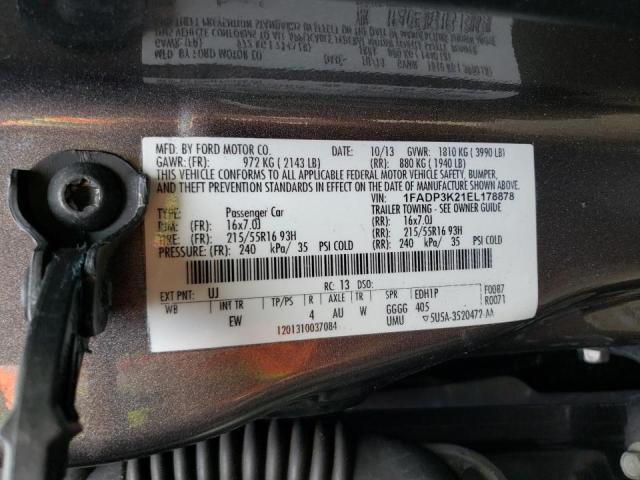 Photo 10 from auction – 2014 FORD FOCUS SE with VIN 1FADP3K21EL178878