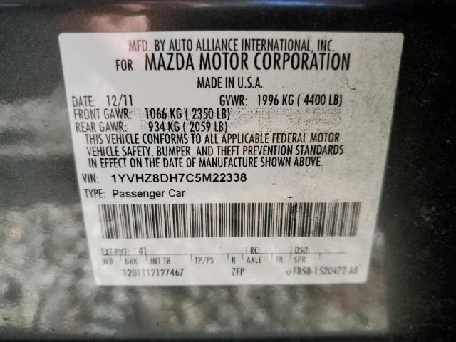 Photo 10 from auction – 2012 MAZDA 6 I with VIN 1YVHZ8DH7C5M22338