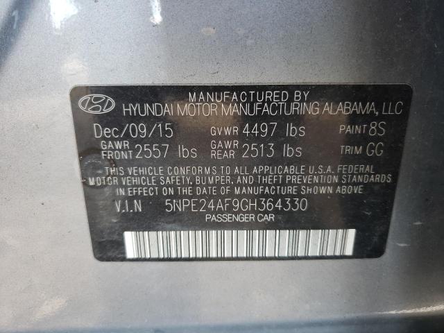 Photo 10 from auction – 2016 HYUNDAI SONATA SE with VIN 5NPE24AF9GH364330