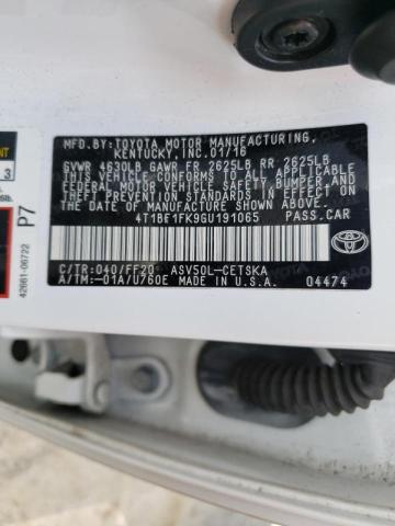 Photo 10 from auction – 2016 TOYOTA CAMRY LE with VIN 4T1BF1FK9GU191065
