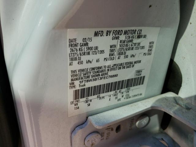 Photo 10 from auction – 2015 FORD F350 SUPER with VIN 1FT8W3BT3FEC76890