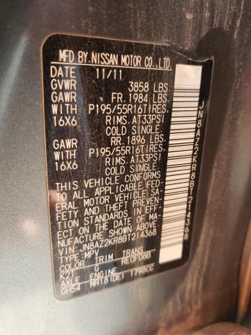 Photo 10 from auction – 2011 NISSAN CUBE BASE with VIN JN8AZ2KR8BT214368