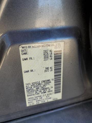 Photo 10 from auction – 2017 NISSAN ALTIMA 2.5 with VIN 1N4AL3AP4HC223067