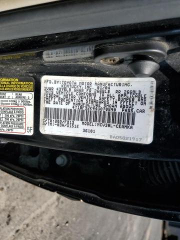 Photo 10 from auction – 2004 TOYOTA CAMRY LE with VIN 4T1BF32K94U070890