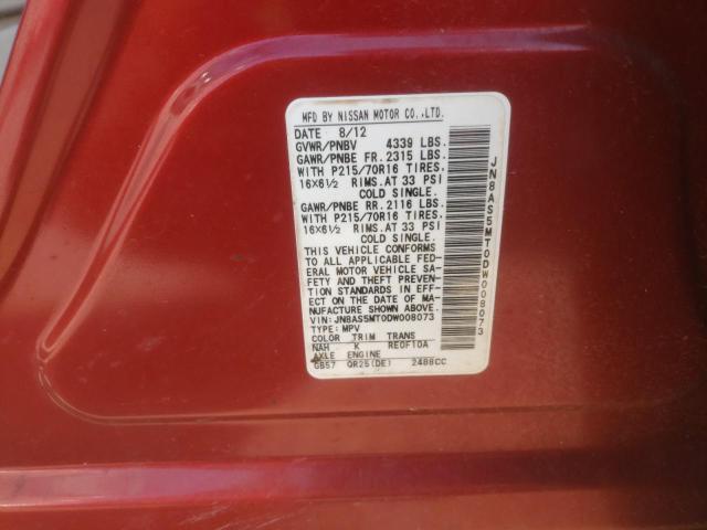 Photo 10 from auction – 2013 NISSAN ROGUE S with VIN JN8AS5MT0DW008073