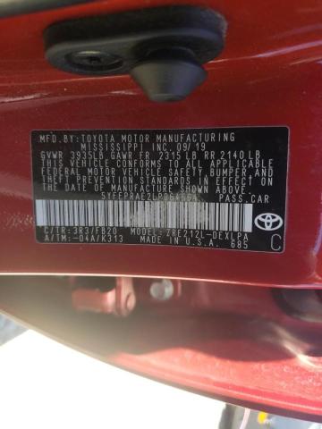 Photo 10 from auction – 2020 TOYOTA COROLLA LE with VIN 5YFEPRAE2LP064664