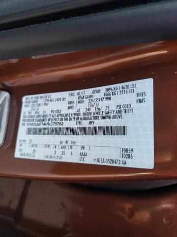 Photo 10 from auction – 2017 FORD ESCAPE S with VIN 1FMCU0F74HUC75702