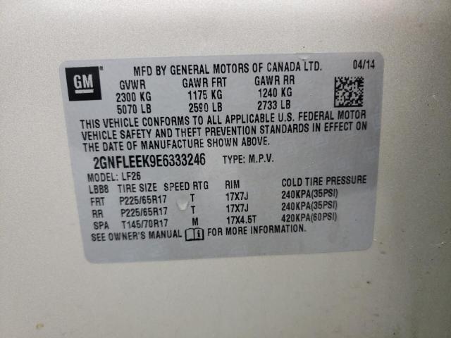 Photo 10 from auction – 2014 CHEVROLET EQUINOX LS with VIN 2GNFLEEK9E6333246