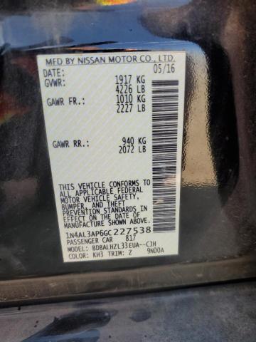 Photo 10 from auction – 2016 NISSAN ALTIMA 2.5 with VIN 1N4AL3AP6GC227538