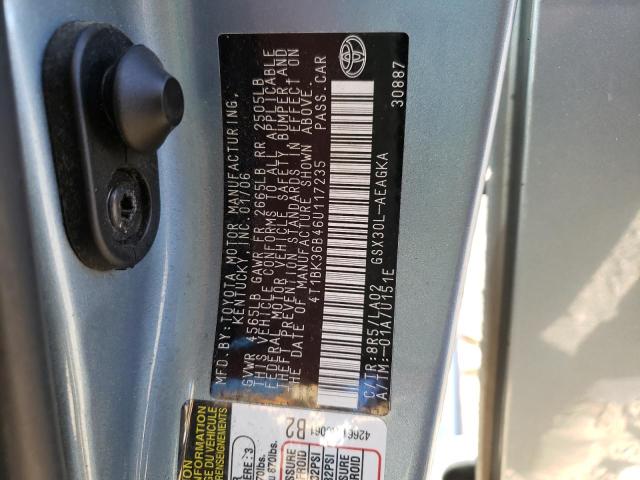 Photo 10 from auction – 2006 TOYOTA AVALON 4D with VIN 4T1BK36B46U117235