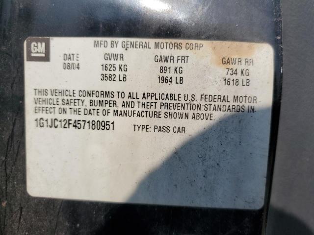 Photo 10 from auction – 2005 CHEVROLET CAVALIER with VIN 1G1JC12F457180951