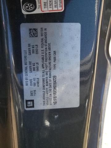 Photo 10 from auction – 2017 CHEVROLET CAMARO LT with VIN 1G1FB1RX5H0164729