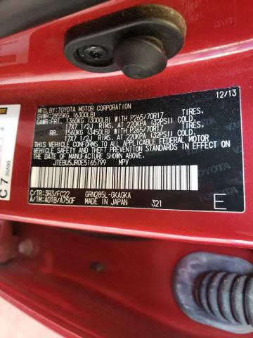 Photo 10 from auction – 2014 TOYOTA 4RUNNER SR with VIN JTEBU5JR0E5165799