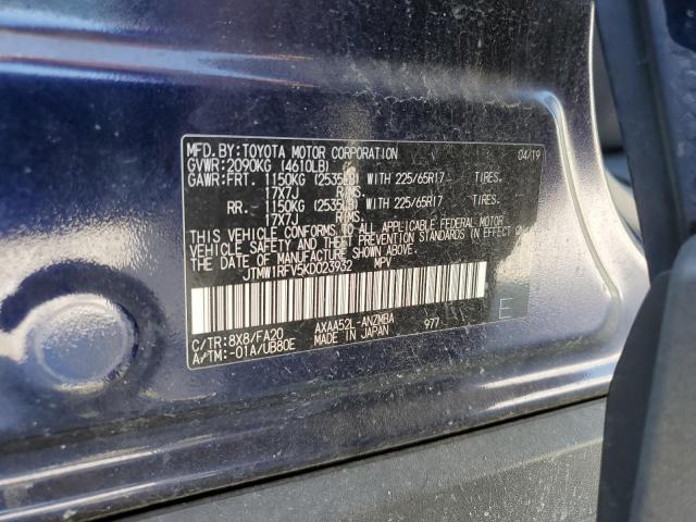 Photo 10 from auction – 2019 TOYOTA RAV4 XLE with VIN JTMW1RFV5KD023932