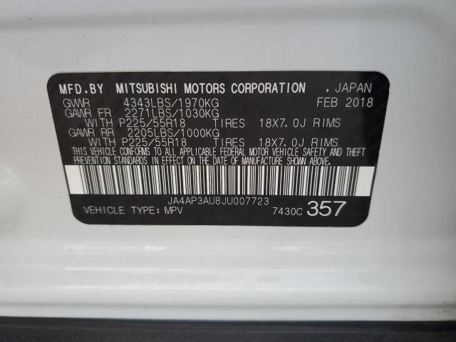 Photo 10 from auction – 2020 MITSUBISHI OUTLANDER with VIN JA4AP3AU8JU007723