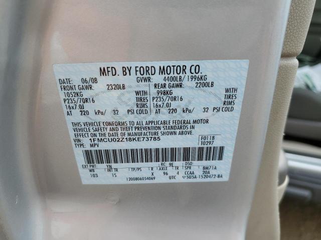 Photo 10 from auction – 2008 FORD ESCAPE XLS with VIN 1FMCU02Z18KE73785