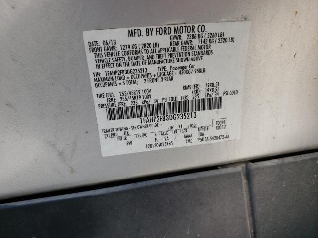 Photo 10 from auction – 2013 FORD TAURUS LIM with VIN 1FAHP2F83DG235213