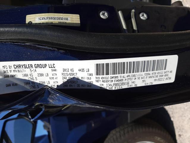 Photo 10 from auction – 2014 JEEP PATRIOT SP with VIN 1C4NJPBB5ED850166
