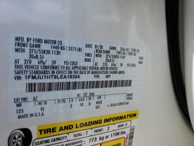 Photo 10 from auction – 2020 FORD EXPEDITION with VIN 1FMJU1HT9LEA18304