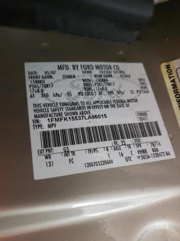 Photo 10 from auction – 2007 FORD EXPEDITION with VIN 1FMFK15537LA96015