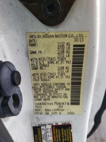 Photo 10 from auction – 2014 NISSAN FRONTIER S with VIN 1N6BD0CT4EN706978