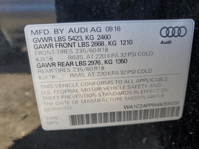 Photo 10 from auction – 2017 AUDI Q5 PREMIUM with VIN WA1C2AFP5HA055030