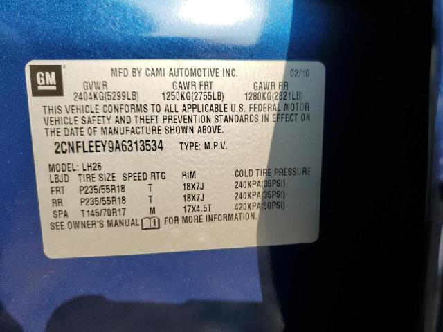 Photo 10 from auction – 2010 CHEVROLET EQUINOX LT with VIN 2CNFLEEY9A6313534