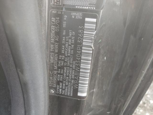 Photo 10 from auction – 2004 BMW 325 CI with VIN WBABW33404PL32683